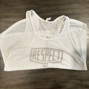 White Under Armour tank top, size L